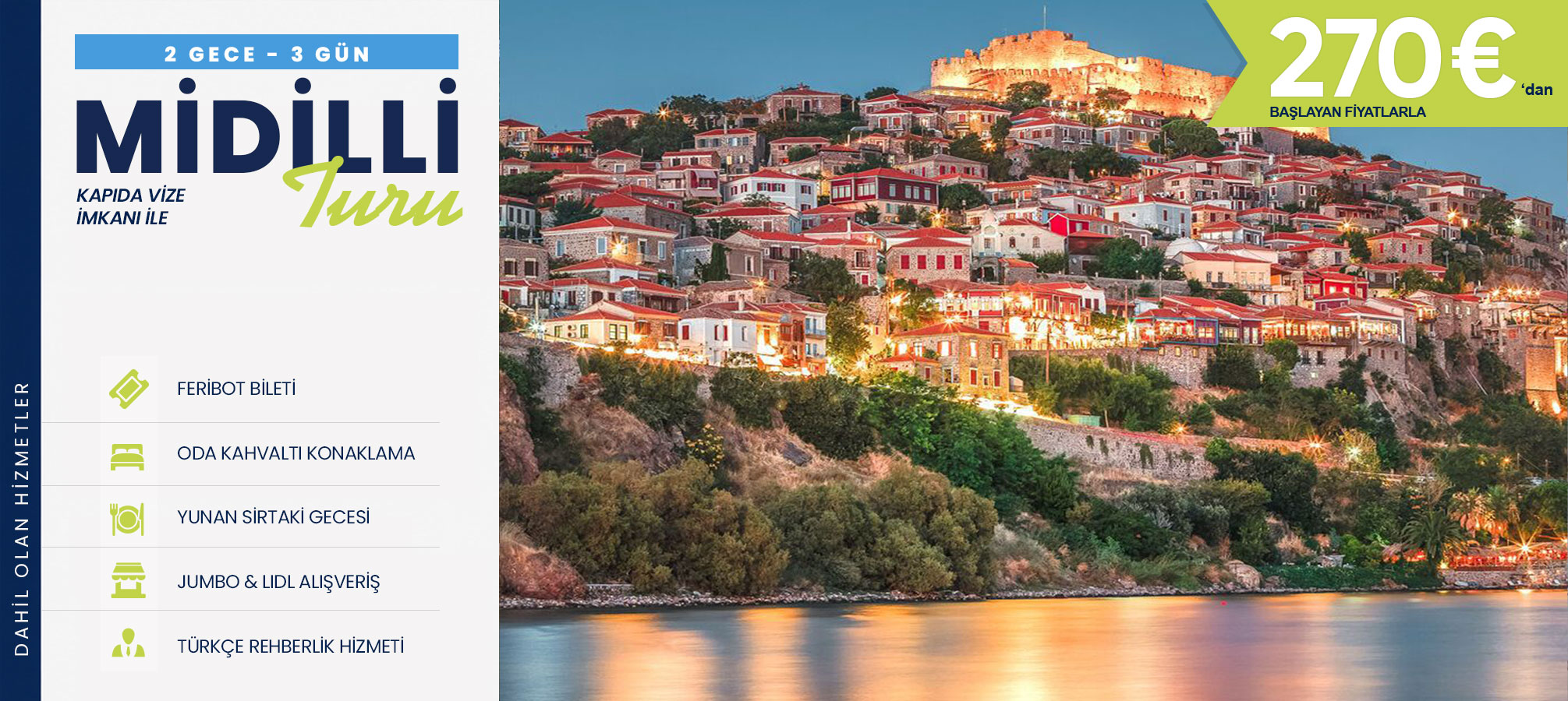 Midilli Adası Tur Detayları